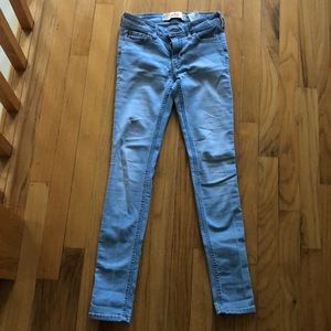 hollister super skinny light colored jeans